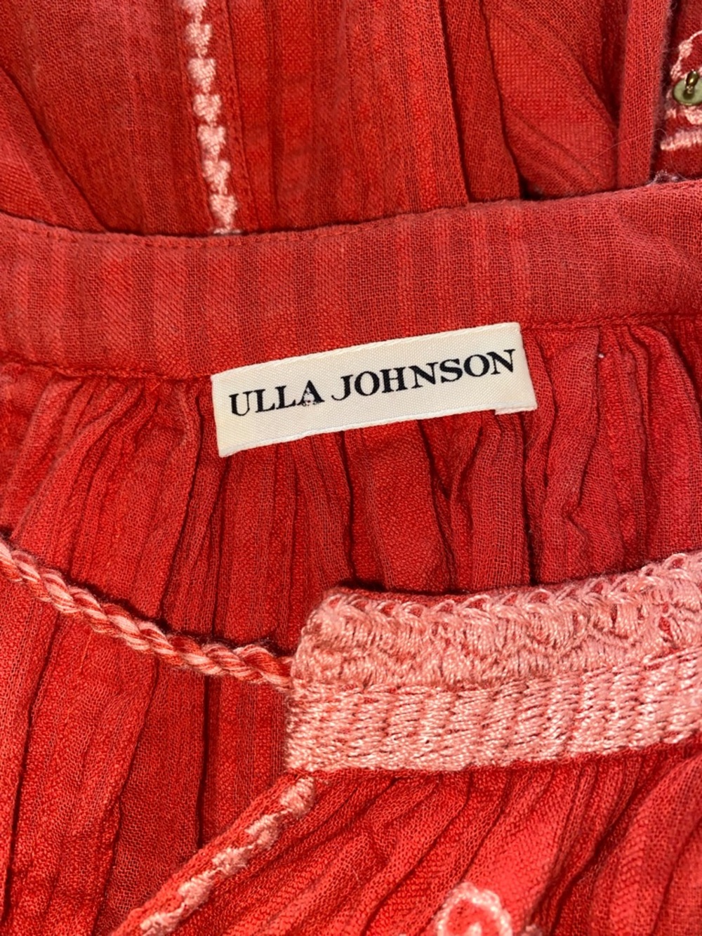 ULLA JOHNSON Blouse With Embroidered Floral Details And Sequin Embellishments - Picture 8 of 9